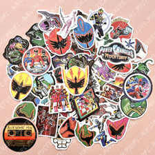 50 Power Rangers Stickers - Scrapbook, Laptop, Consoles, Books, Cases, Desk, TV