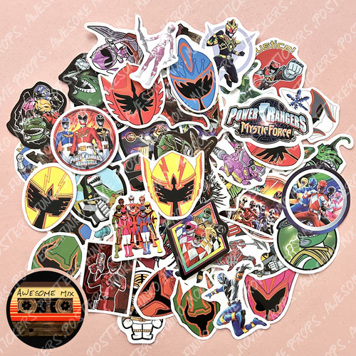 Power rangers stickers - 50,