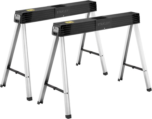 Stanley folding metal sawhorse - stanley,