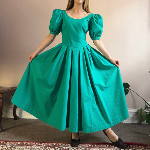 1980s laura ashley green - 1980s,