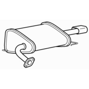 Quality rear exhaust silencer - quality,