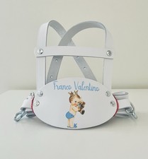 Personalised children’s Traditional Genuine Leather Safety Harness Walking Reins