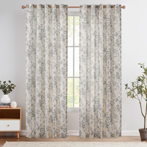 Long floral sheer - floral,