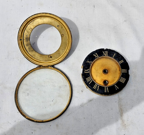 Antique vintage slate clock - /,