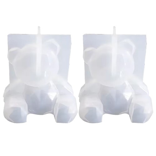 2pc teddy bear - teddy, silicone
