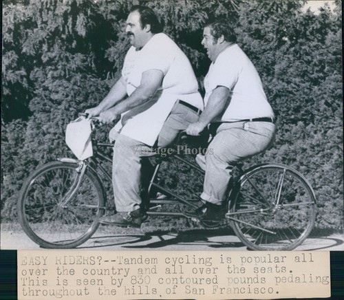 Vintage tandem bicycle carries - vintage,