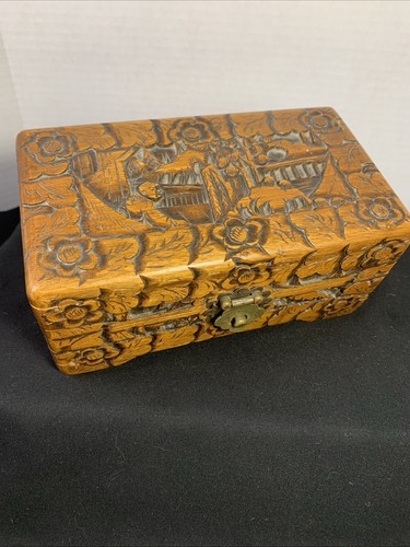 Vtg asian hand carved - asian,