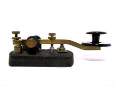 Vintage 1940 WM.M NYE CO INC Morse Code Telegraph Key USA Rare