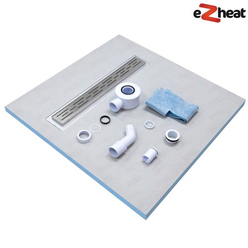 Wet room shower tray linear - shower,