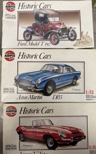 ★★★ 3 Airfix Models 1/32 Historic Cars Ford T Jaguar E Aston Martin DB5★★★