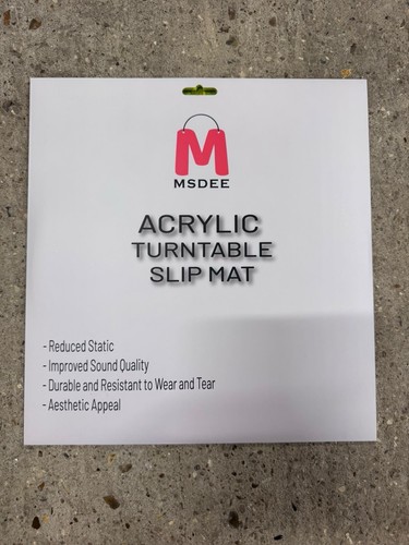 Acrylic turntable slip mat - acrylic,