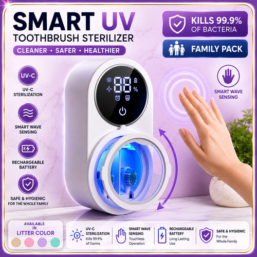 Toothbrush sanitizer smart - toothbrush,
