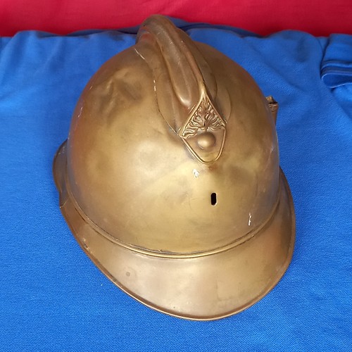 Antique brass fire fighters - brass,