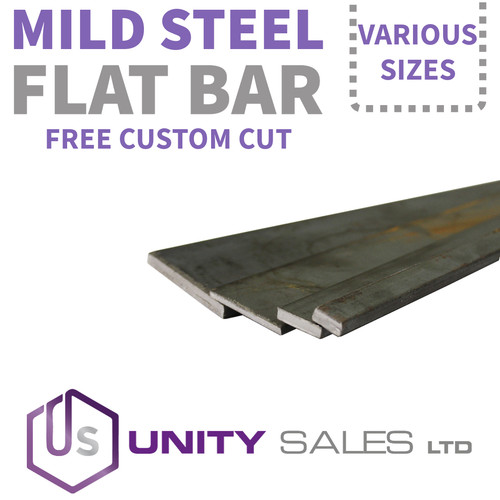 Mild steel flat bar - flat, various