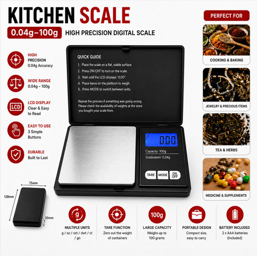 Portable digital gram scale - digital,