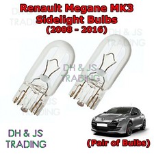 For Renault Megane Front Sidelights Parking Lights Side Light Bulbs MK3 (08-16)