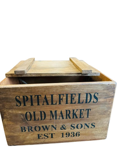 Vintage style wooden box - style,