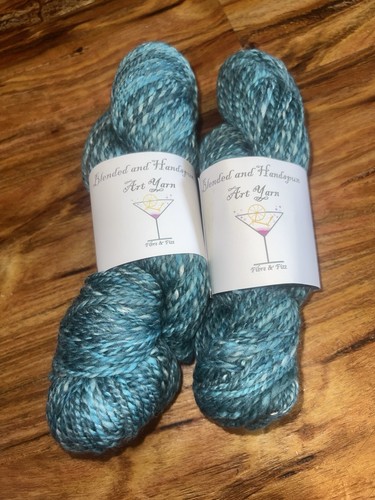 Handspun art yarn merino and - art,