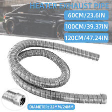 For Eberspacher Webasto Heater Stainless Steel Exhaust Pipe 22mm 24mm 60/100CM