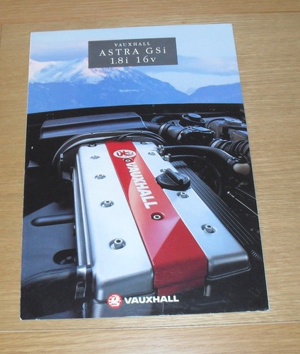 Vauxhall astra gsi - vauxhall, brochure