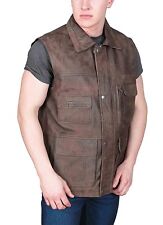 Mens Brown Nubuck Leather