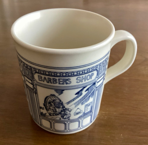 Vintage blue white barber - vintage,