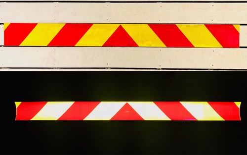 School bus yellow red - bus, &