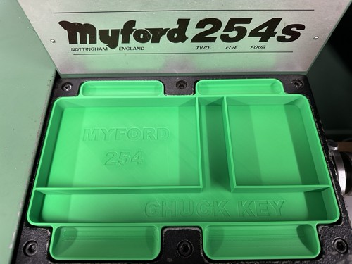 Tool tray insert for myford - tool,