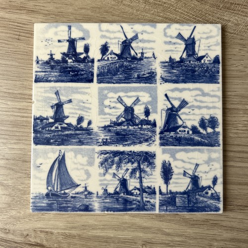 Vintage delft tile - tile, delfts
