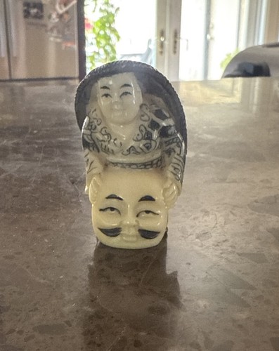 Japanese vintage netsuke man - japanese,