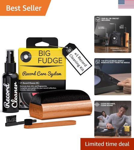 Vinyl record cleaning kit - record,