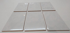 Job Lot Vintage Cream Pearl  Ceramic Tiles 6 Retro 80's 90's 20 x 15cm Pink Grey