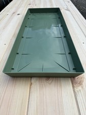 6 X Green Plastic Plant Tray