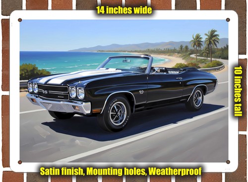 Metal sign 1970 chevrolet - sign,