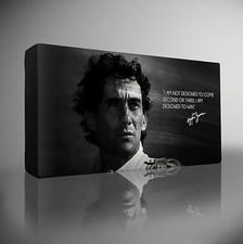 AYRTON SENNA F1 Quote - PREMIUM Giclee CANVAS Art Picture Print Choose your size