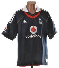 ENGLAND NATIONAL TEAM 2009 CRICKET SHIRT JERSEY ADIDAS SIZE L ADULT