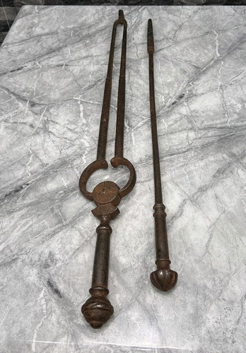 Heavy antique iron fire - iron,