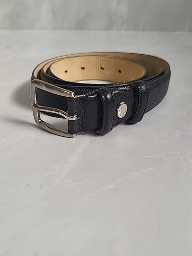 Longchamp black leather belt - longchamp,