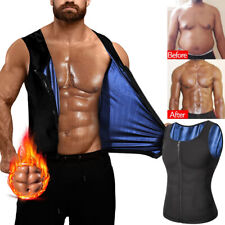 Men Slimming Body Shaper Waist Trainer Sauna Sweat Tank Top Gym Weight Loss Vest