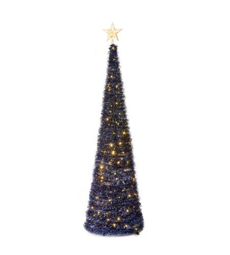 5ft pre lit - midnight, blue