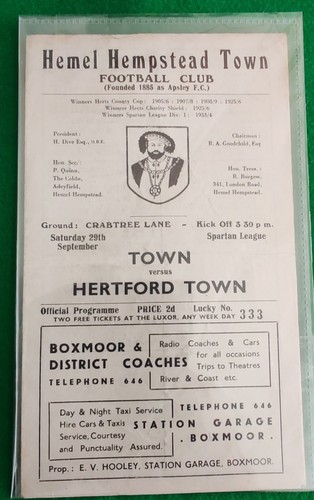 Hemel hempstead hertford - hempstead, v
