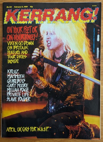 Vixen kerrang issue - vixen, kerrang!