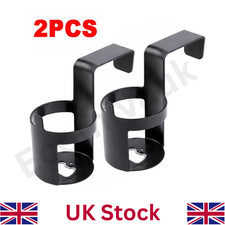2X Universal Black Car Truck Door Cup Holder Mount Beverage Drink Bottle Holder