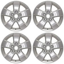 (4) 17" x 6.5" Silver Alloy