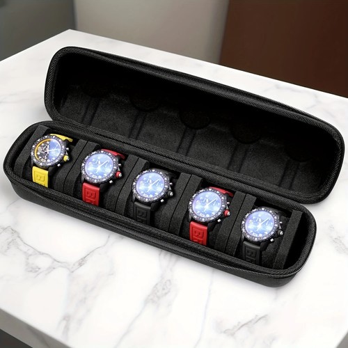 Slot watch box organizer - 5-slot,