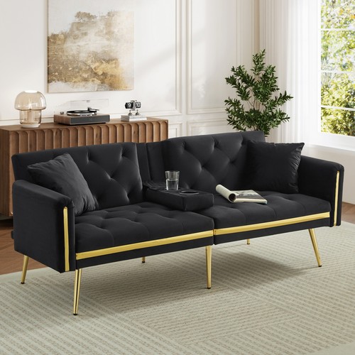 Modern velvet sofa - modern,