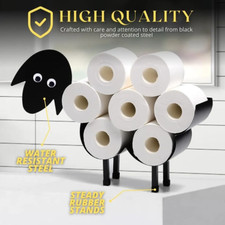 Toilet Roll Holder Sheep Free Standing Novelty Metal Toilet Paper Stand Animal