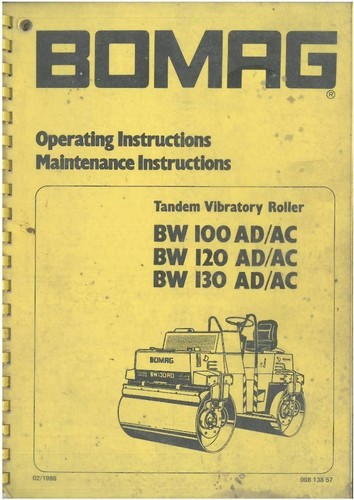 Bomag tandem vibrating roller - bomag,