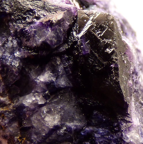 Blue john fluorite - blue, crystal