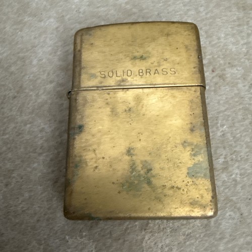 Solid brass zippo - zippo, petrol